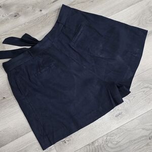 ANTONIO MELANI Dark Blue High Waist Women's Shorts